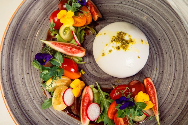 Burrata met herfstgroenten